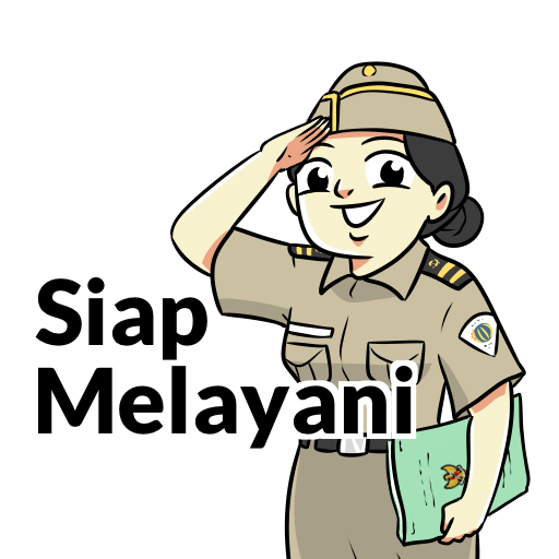 Petugas pertanahan memberi hormat: Siap Melayani